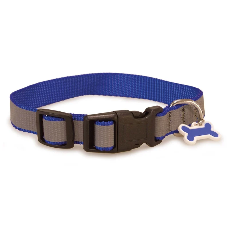Collar reflectante azul
