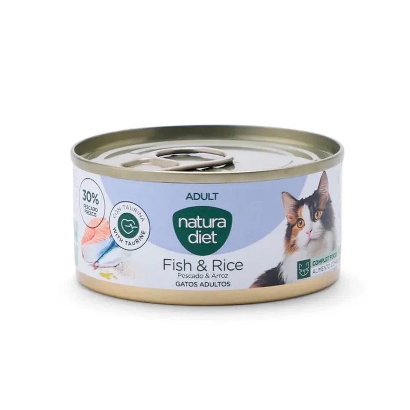 Natura Diet Cat Húmedo Pescado y Arroz