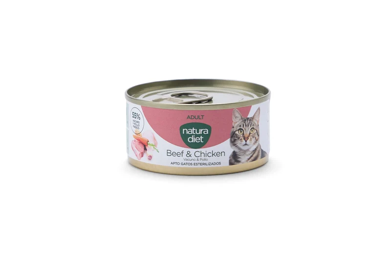 Natura Diet Cat Húmedo Ternera y Pollo