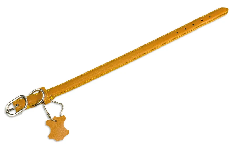 Collar piel liso beige