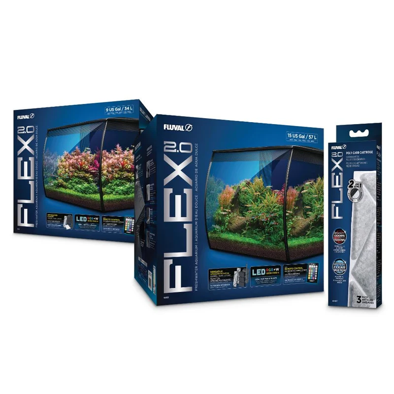 Poly-Carb para acuario Flex 2.0 Pack 3