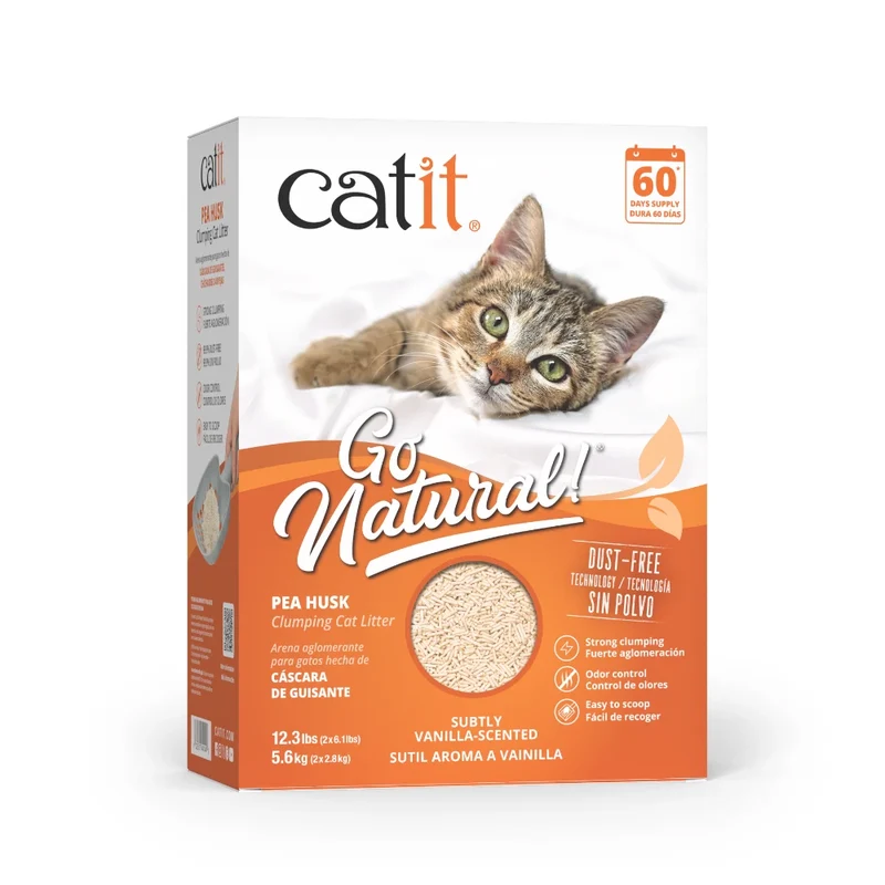 Arena para Gatos Aglomerante de Cáscara de Guisante Catit Go Natural