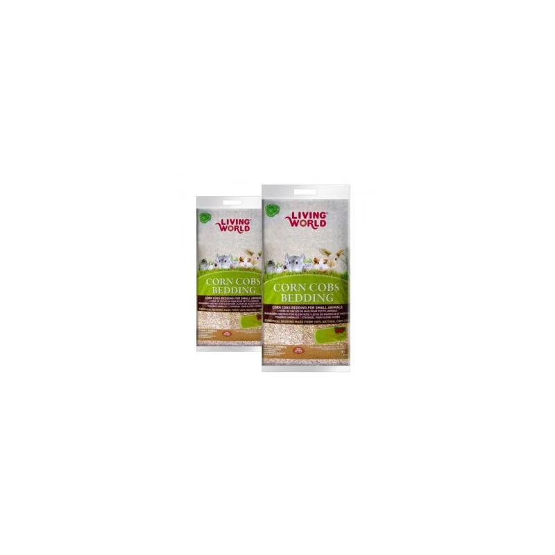 Lecho sanitario de maíz Corn Cobs con fragancia a fresa Living World