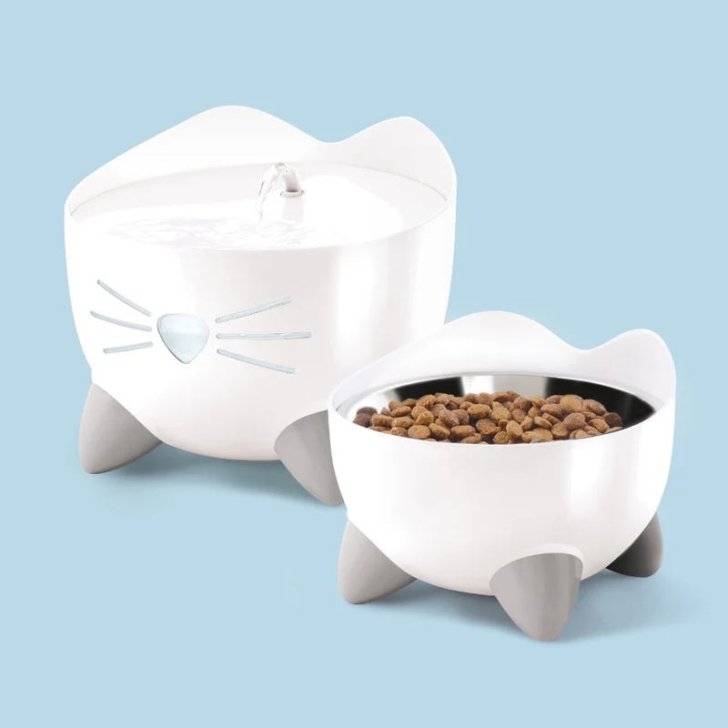 Combo de fuente y comedero para gatos Catit PIXI