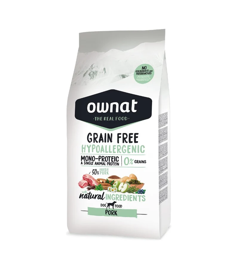 Ownat Dog Grain Free Hypoallergenic Cerdo