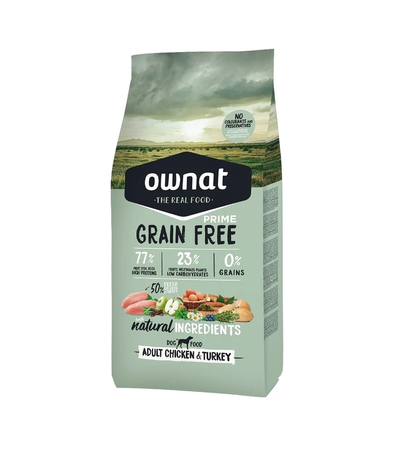 Ownat Dog Prime Grain Free Chicken & Turkey