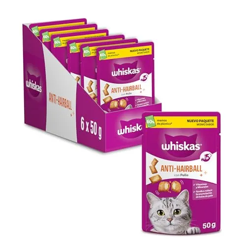 Whiskas Antihairball Snacks 6 unidades