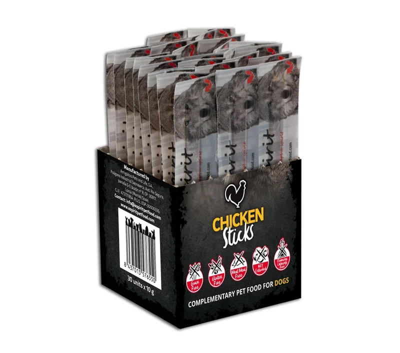 Alpha Spirit Canine Barritas Pollo Snack para Perros 30 ud