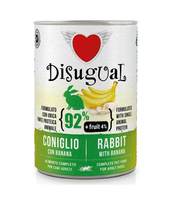 Disugual Fruit Conejo con Plátano Comida Húmeda para Perros 150g