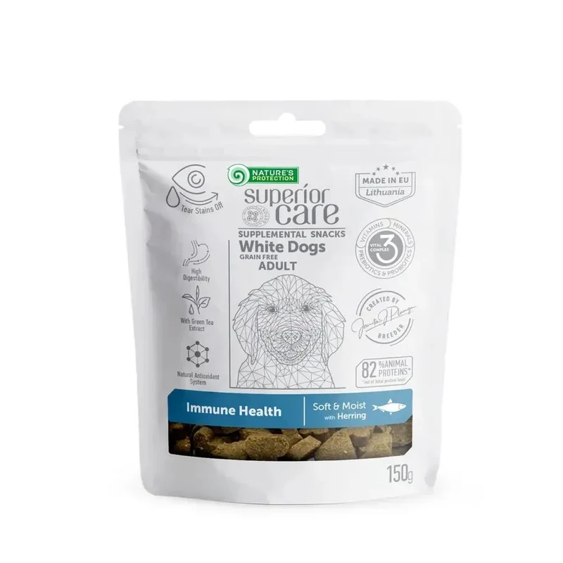 Natures Protection Sc White Dog Adult Snack Trozos Arenque 150g