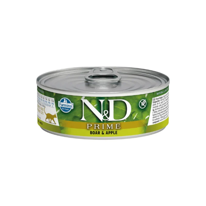 Farmina N&D Cat Prime Jabalí Húmedo 24 latas de 70g