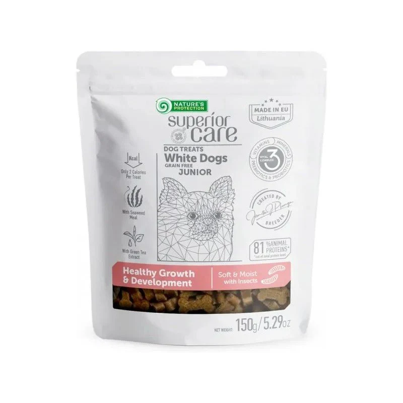Natures Protection Sc White Dog Junior Snack Húmedo 150g