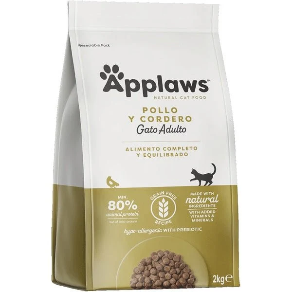 Applaws Pollo y Cordero Alimento Seco para Gatos 2kg