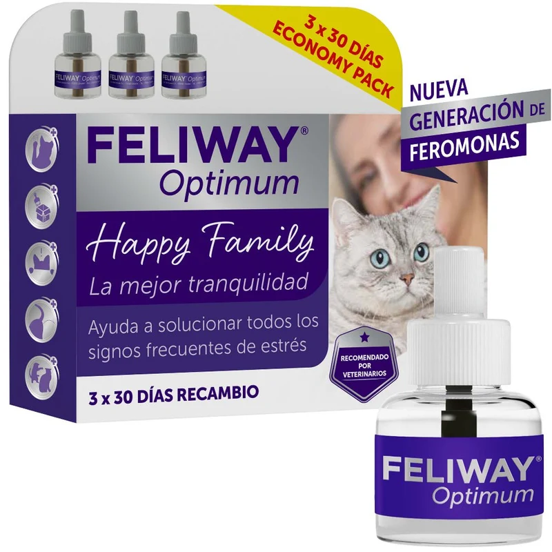 Feliway Optimum Recambio 3 uds