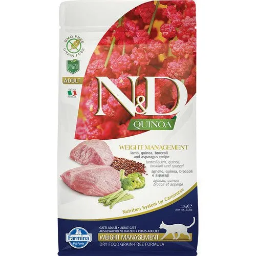 Farmina N&D Quinoa Cordero Alimento para Gatos 5kg