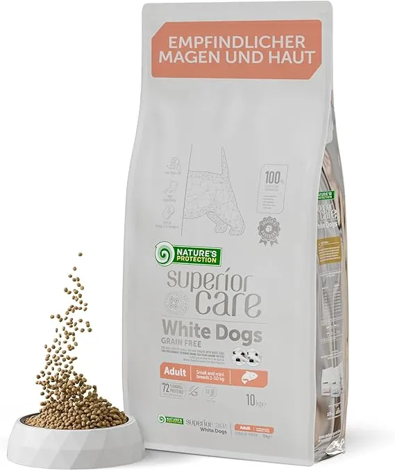 Natures Protection SC White Dog Adult Pequeña Salmón 10Kg