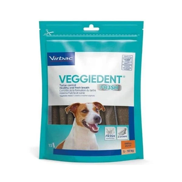 Virbac Veggiedent Fresh S Snack Masticable 15 pcs