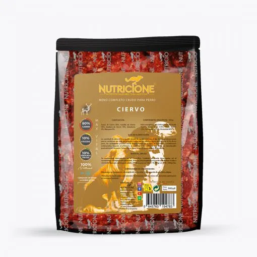 Menú completo Ciervo - Nutricione