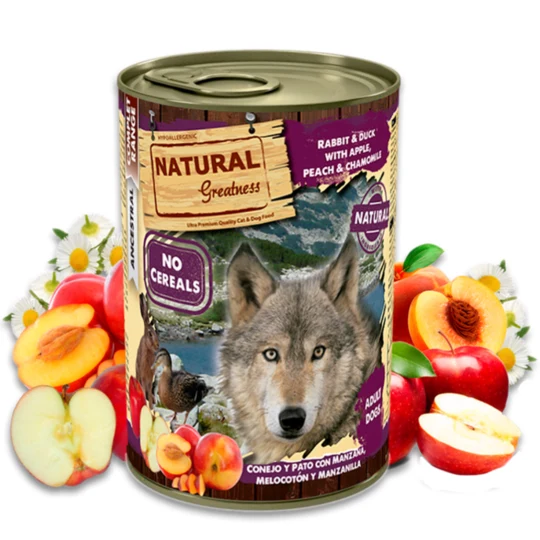 Natural Greatness - Pato y Conejo con tomate, manzana e hinojo