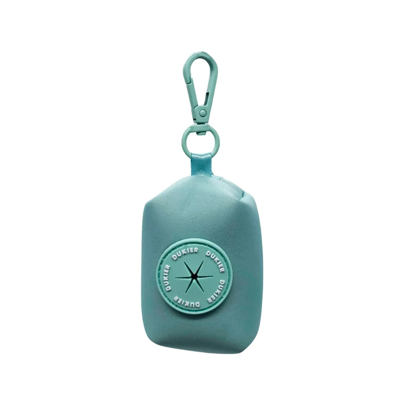 Dukier Porta Bolsas Turquoise para Perro