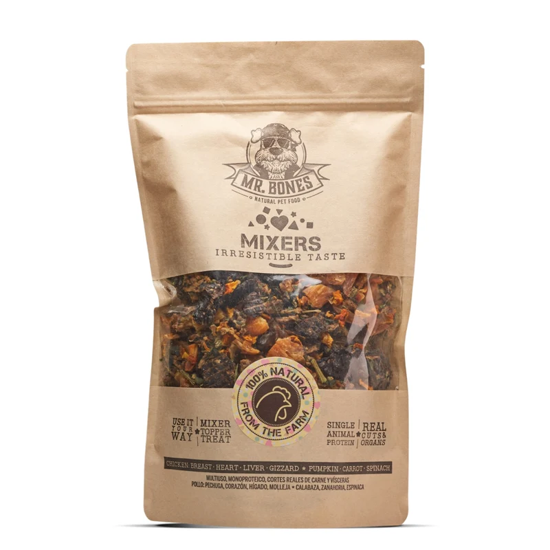 Mr.Bones Mixers de Pollo para Perros y Gatos 400g