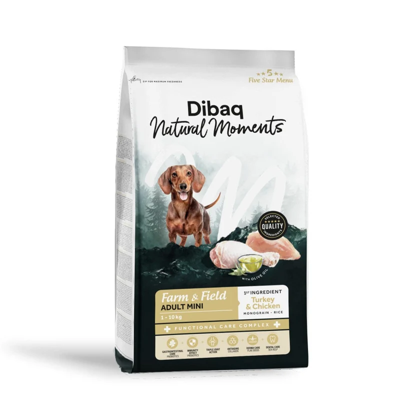 Dibaq Natural Moments 5 Star Adult Mini Pavo y Pollo