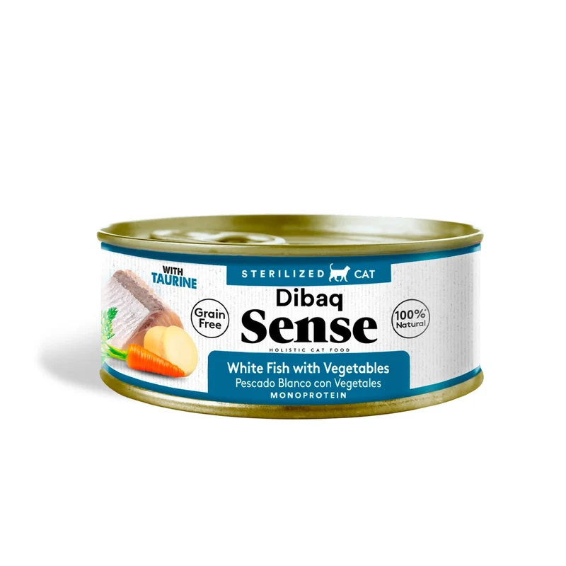 Dibaq Sense Esterilizado Pescado Blanco para Gatos 70g