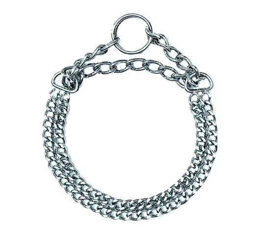 Freedog Collar Estrangulador Doble Cadena 65cm, 160g