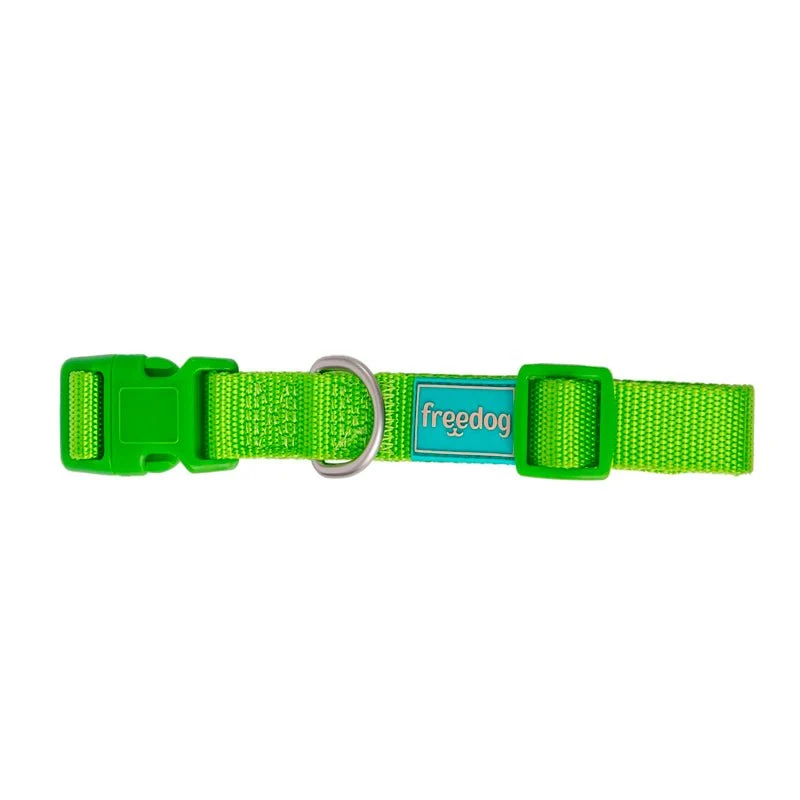 Freedog Basic Collar de Nylon Verde Lima 25mm x 38-66cm