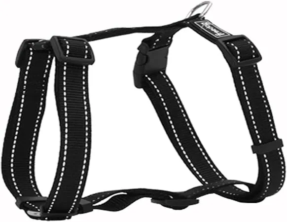 Freedog Arnés Nylon Reflect Negro 10mm x 20-30cm