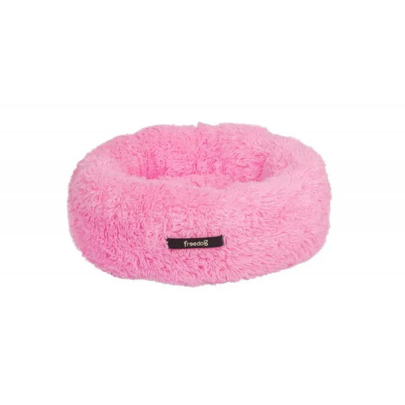 Freedog Donut Antiestrés Cama Rosa 80cm