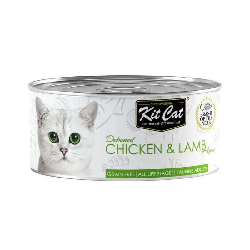 Kit Cat lata Toppers Pollo y Cordero 80g