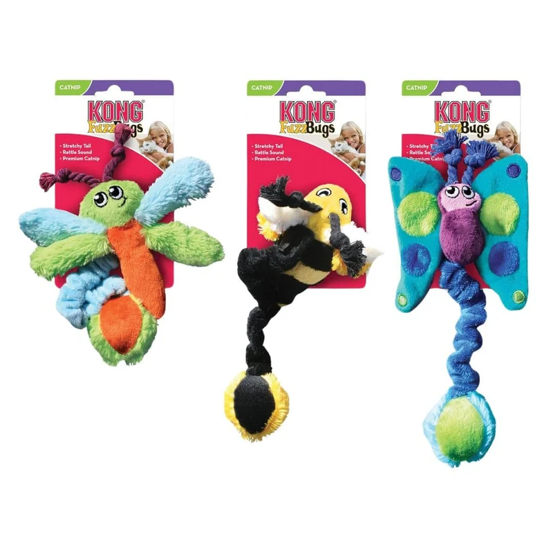 KONG Cat Kitty Fuzz Bugs