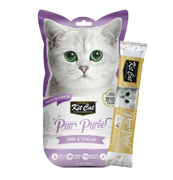Kit Cat Purr Puree- Atún Y Vieira