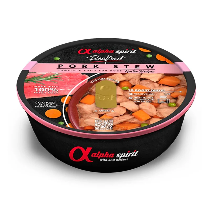 Alpha Spirit Dog Real Food Cerdo
