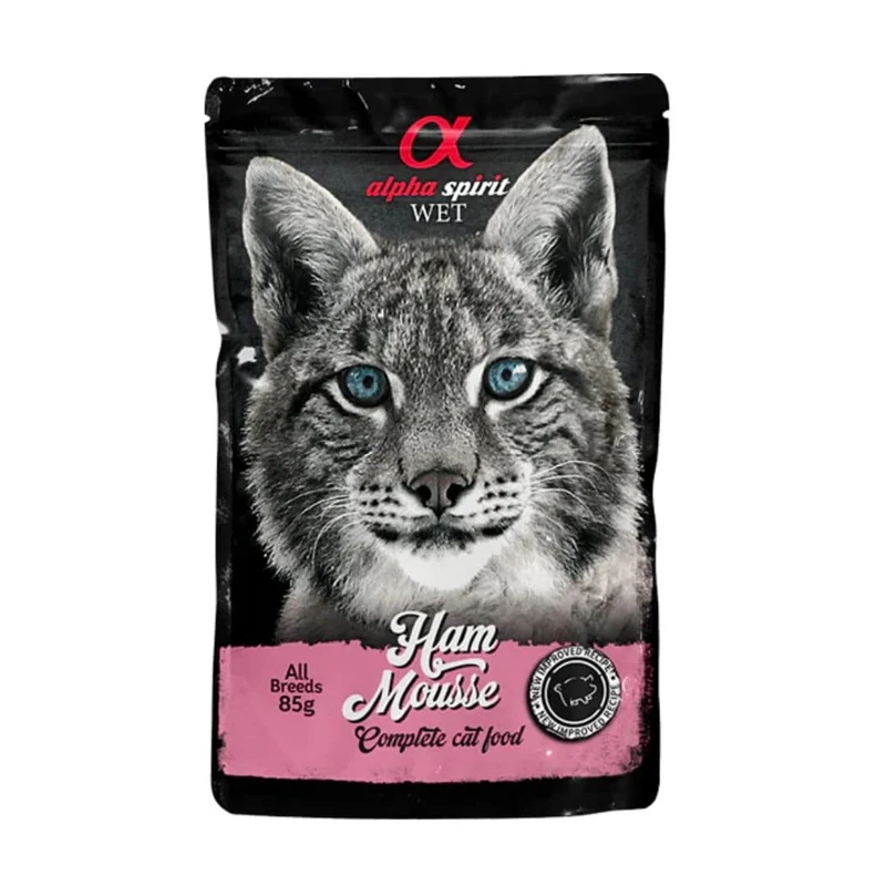 Alpha Spirit Cat Pouch Mousse de Jamón 85g