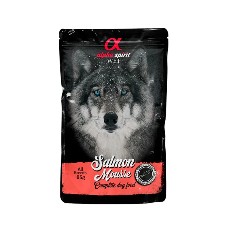 Alpha Spirit Dog Pouch Mousse de Salmón