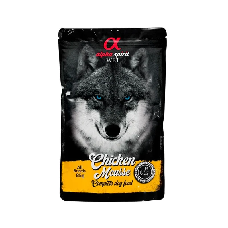 Alpha Spirit Dog Pouch Mousse de Pollo