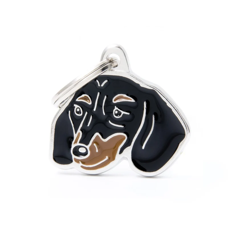 Placa Identificativa MyFamily Black And Tan Dachshund