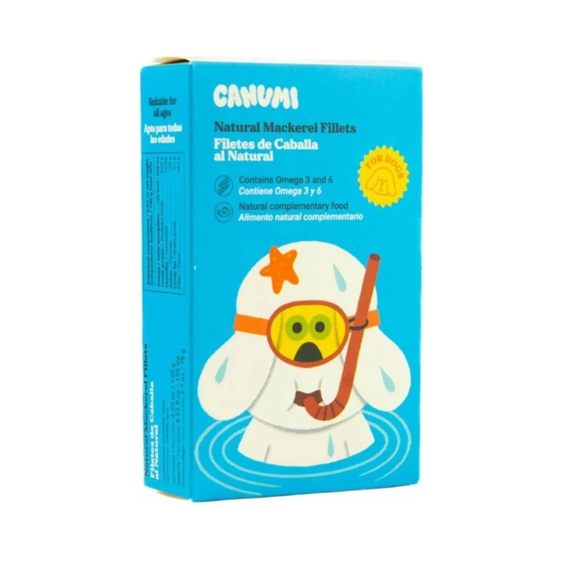 Canumi Dog Filetes de Caballa al Natural 120g