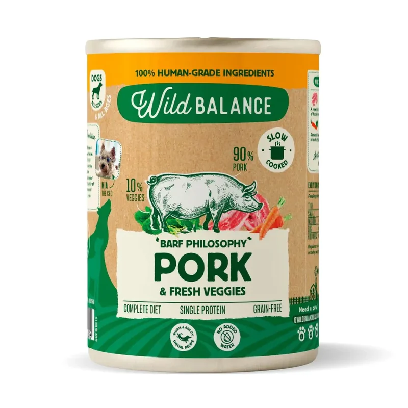 WildBalance Dog lata Cerdo 400g