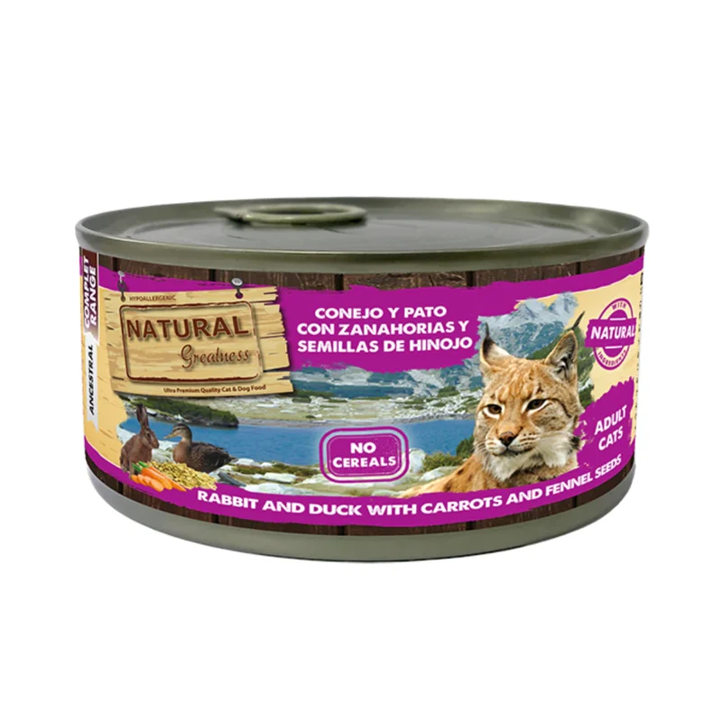 Natural Greatness Cat Conejo y Pato 185g
