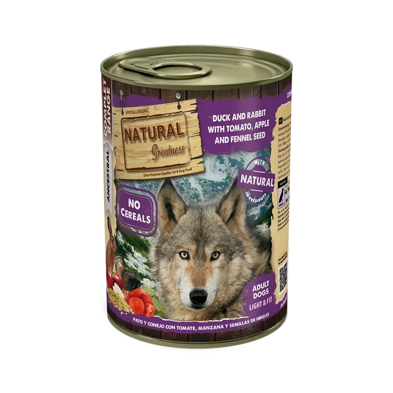 Natural Greatness dog Pato y Conejo 400g