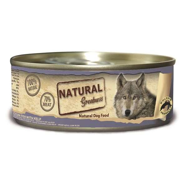 Natural Greatness Pescado Azul con alga Kelp 156g
