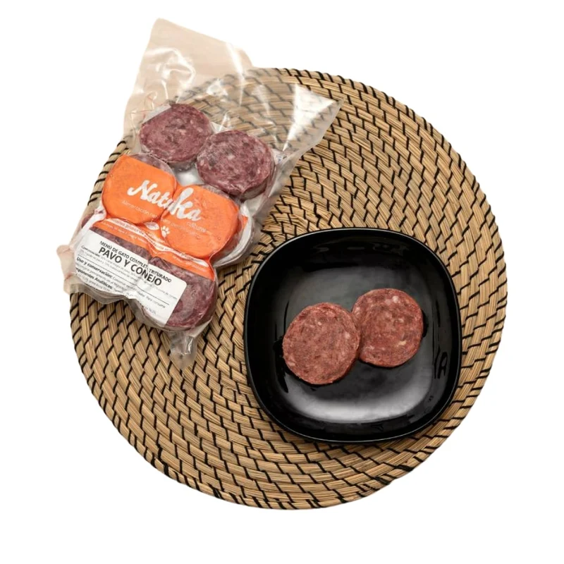 Natuka BARF Gatos Menú Pavo y Conejo 900g