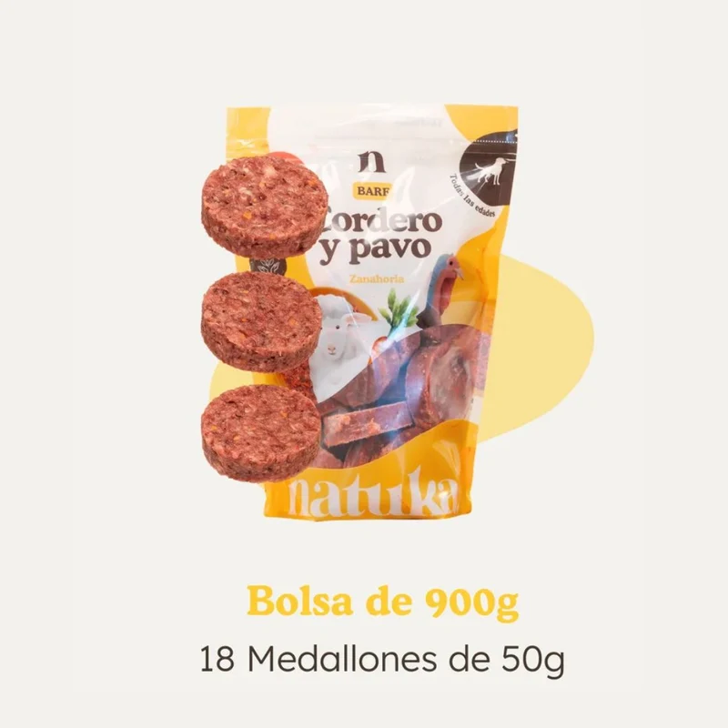 Natuka BARF Menú Cordero y Pavo