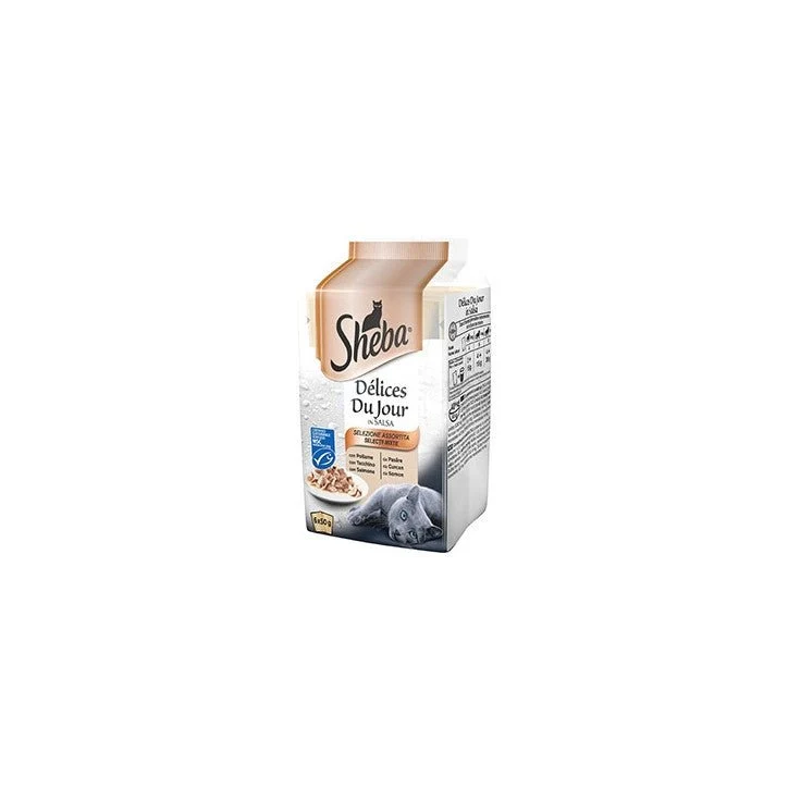 Sheba Delices Du Jour Carnes Alimento Húmedo para Gatos 72 x 50g