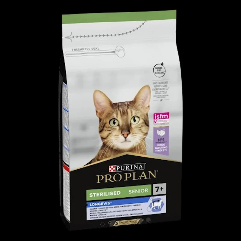 Purina Pro Plan Feline Adult Sterilised +7 Pavo Pienso 3kg