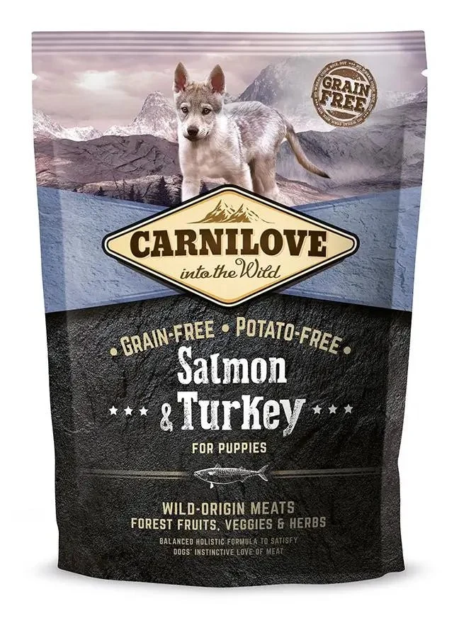 Carnilove Puppy Salmón y Pavo Pienso Seco 1,5Kg