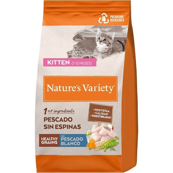Nature's Variety Cat Healthy Grain Kitten Pescado Pienso 1,25kg